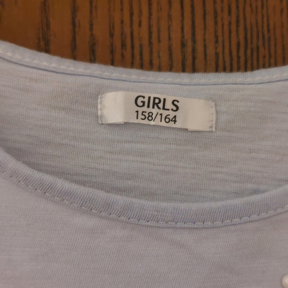 Light Blue Short Sleeve Top - Picture 2 of 4